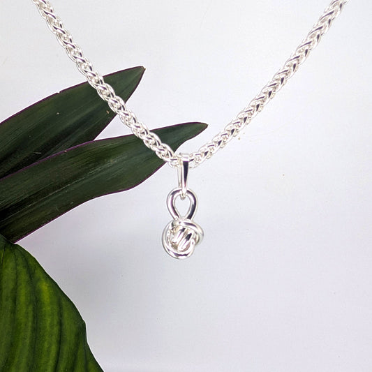 crucian knot heavy pendant-Sterling Silver-One Size-