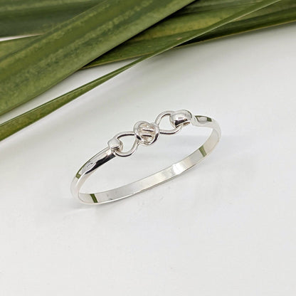 crucian knot 5mm latch bracelet-Sterling Silver-Multiple Sizes-6
