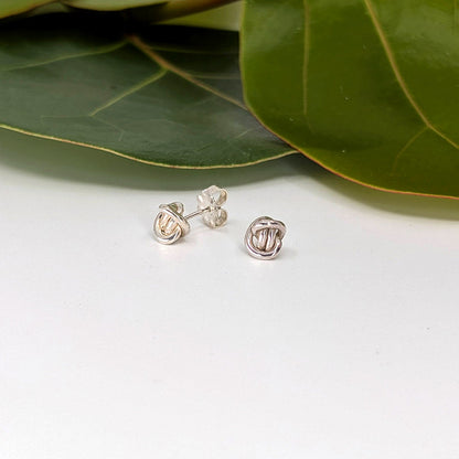 crucian knot post earring---