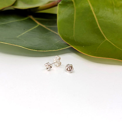 crucian knot post earring-14k Gold-Large-