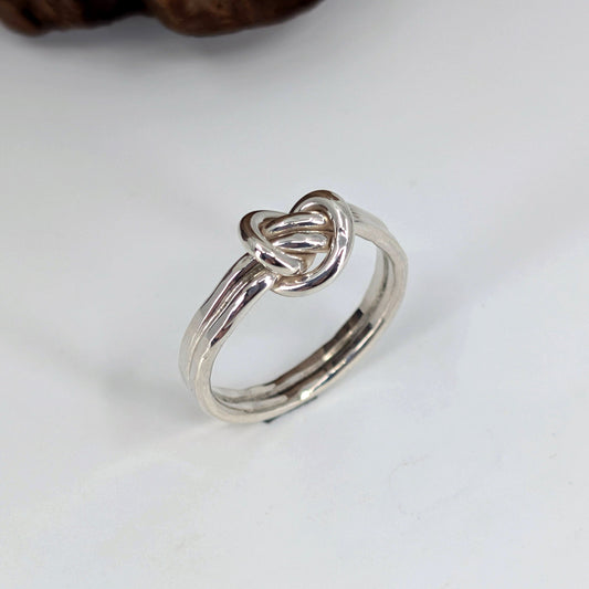 crucian knot ring-Sterling Silver-Multiple Sizes-2