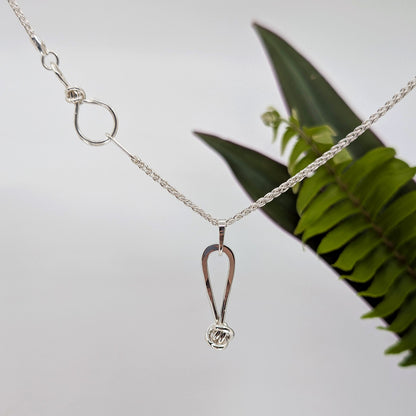 crucian knot medium pendant-Sterling Silver-One Size-