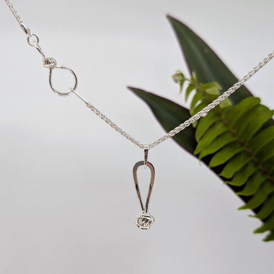 crucian knot medium pendant-Sterling Silver-One Size-