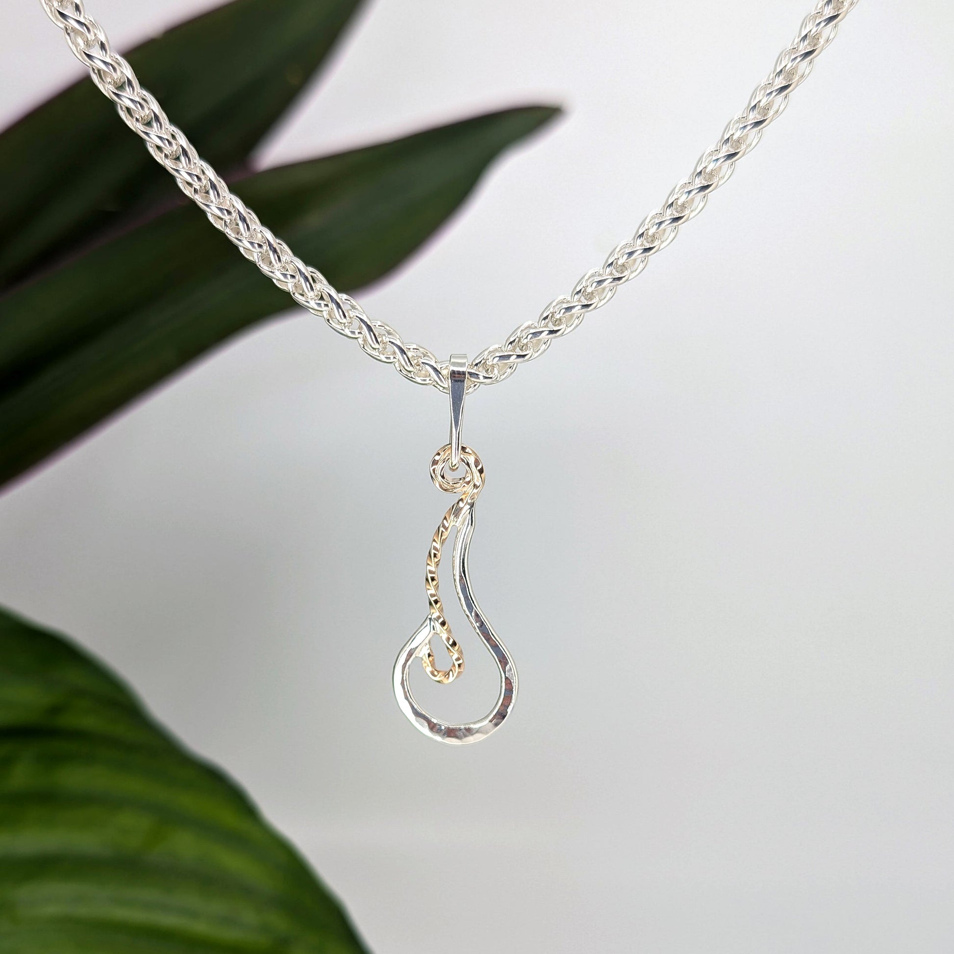 fire pendant-Sterling Silver-One Size-