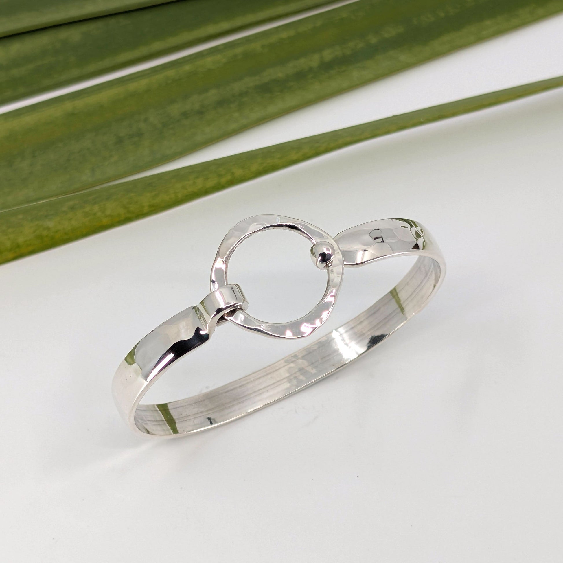 four corners 8mm latch bracelet-Sterling Silver-Multiple Sizes-5 3/4