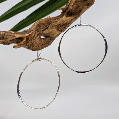 four corners hoop earring-14k Gold-Small-