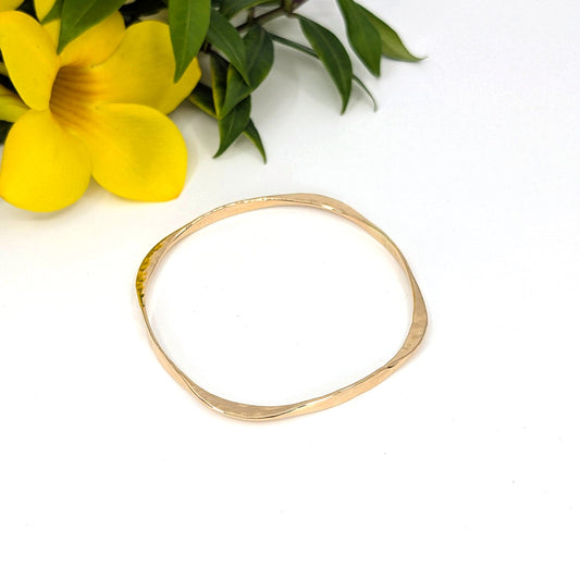 four corners bangle bracelet-Sterling Silver-Small-