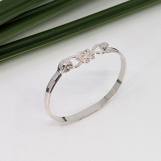 friendship knot 5mm latch bracelet-Sterling Silver-Multiple Sizes-6