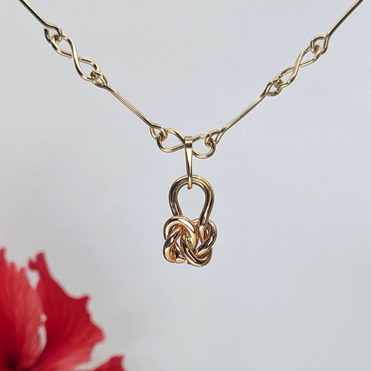 friendship knot pendant-14k Gold-One Size-