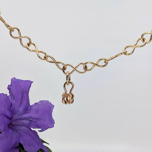 friendship knot charm-14k Gold-One Size-