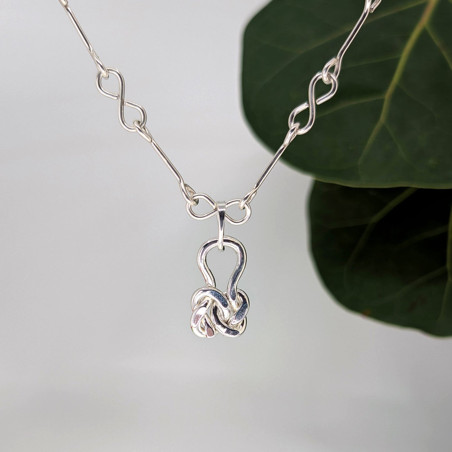 friendship knot pendant-Sterling Silver-One Size-