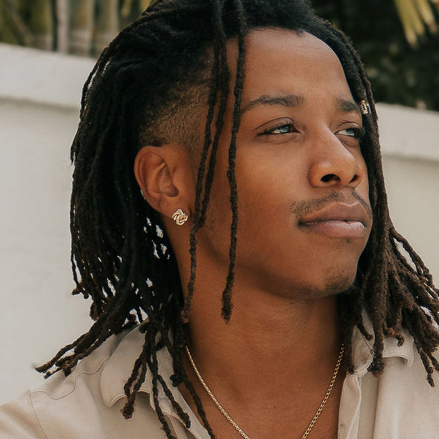 friendship knot post earring-14k Gold-One Size-