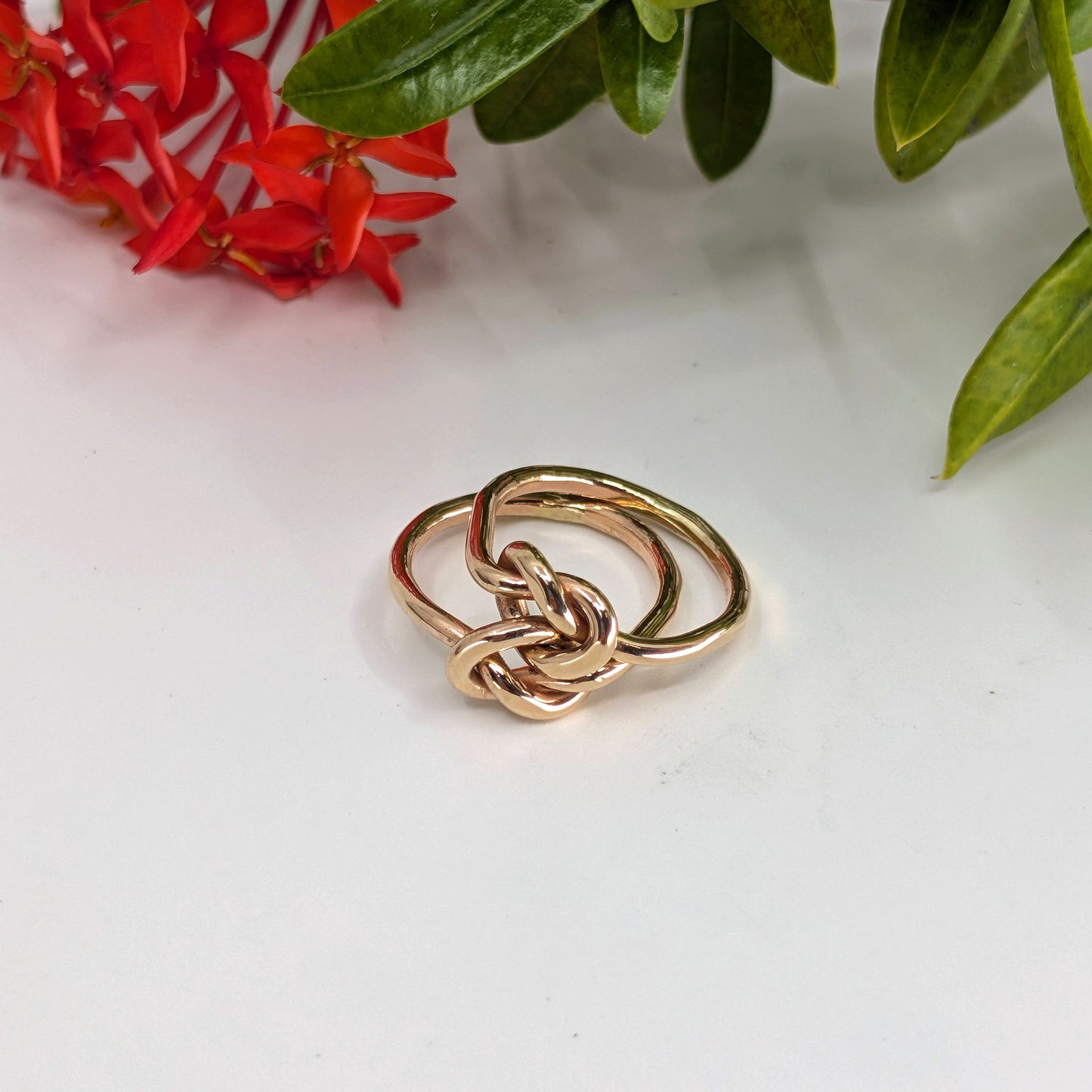 friendship knot ring-Sterling Silver-Multiple Sizes-2 1/2