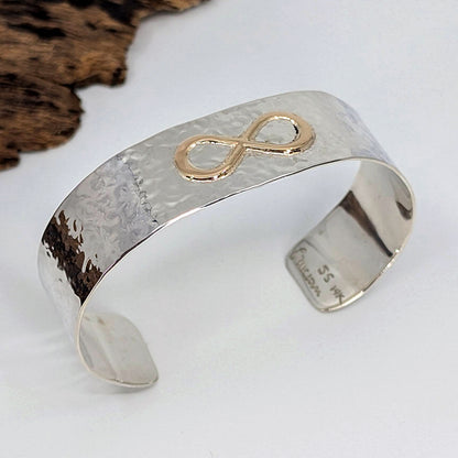Infinity Wide Cuff Bracelet