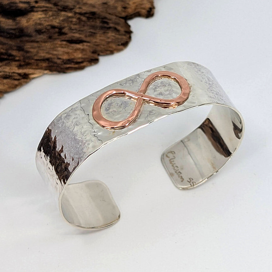 Infinity Wide Cuff Bracelet