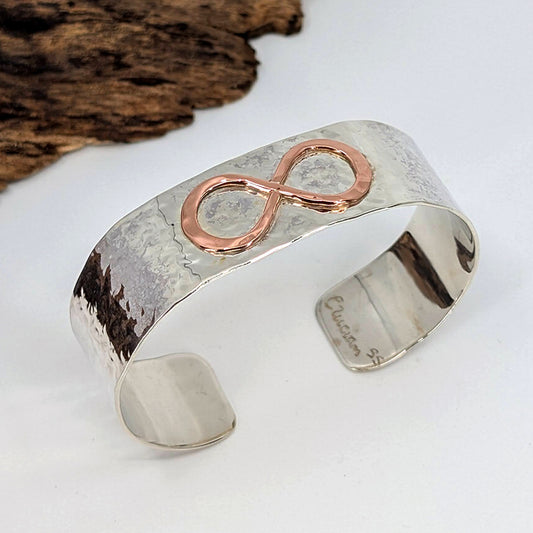 Infinity Wide Cuff Bracelet