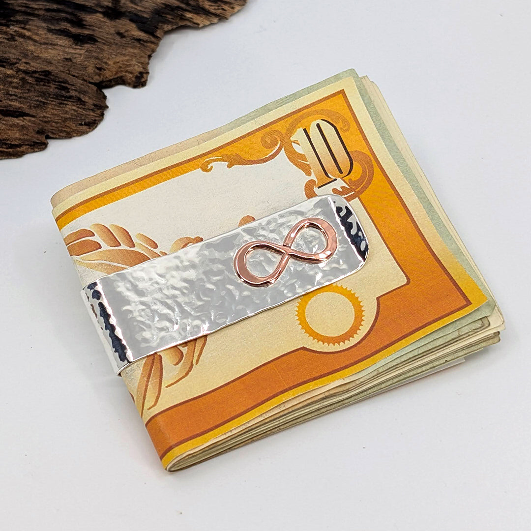 infinity money clip-Sterling Silver-One Size-
