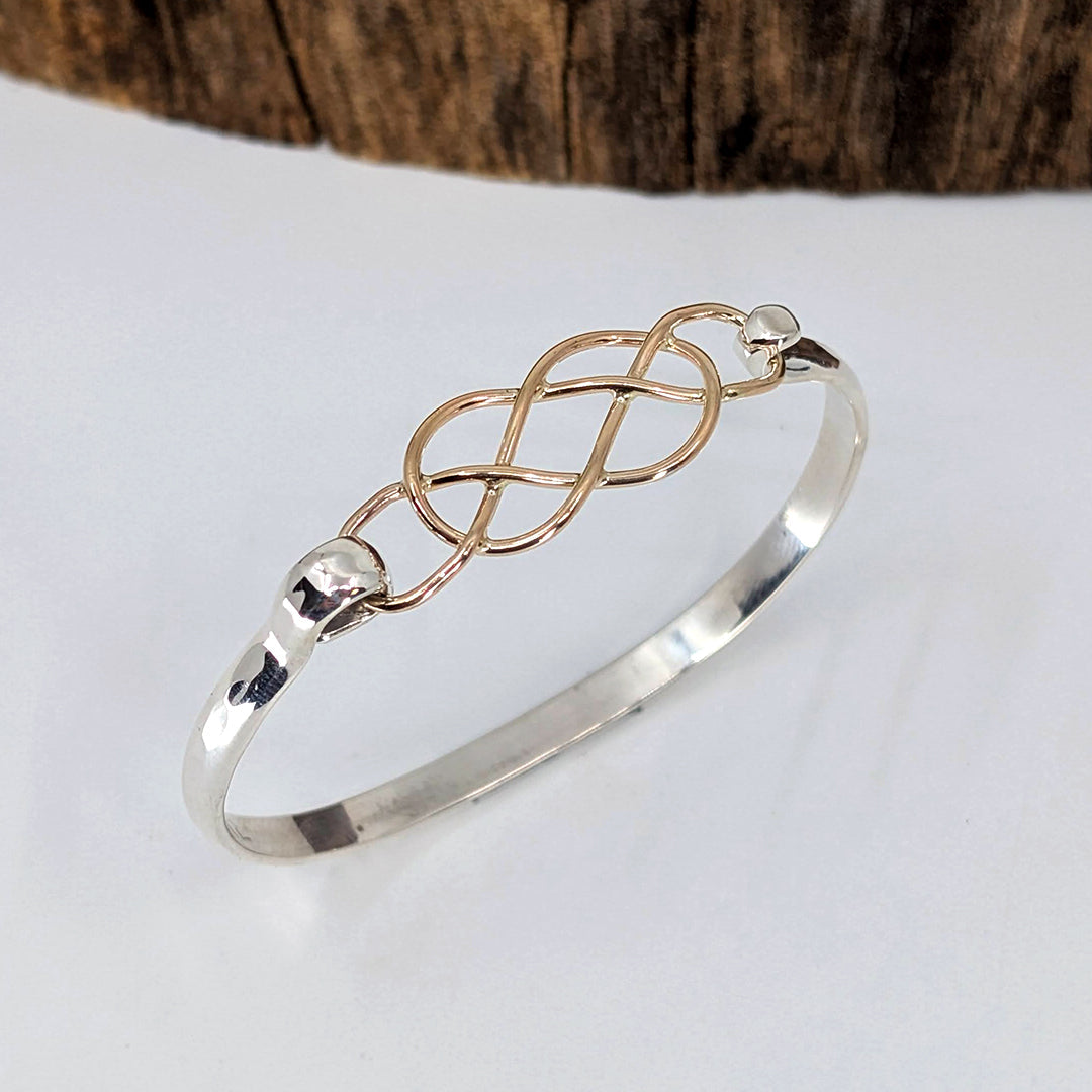 josephine knot 5mm latch bracelet-Sterling Silver-Multiple Sizes-6