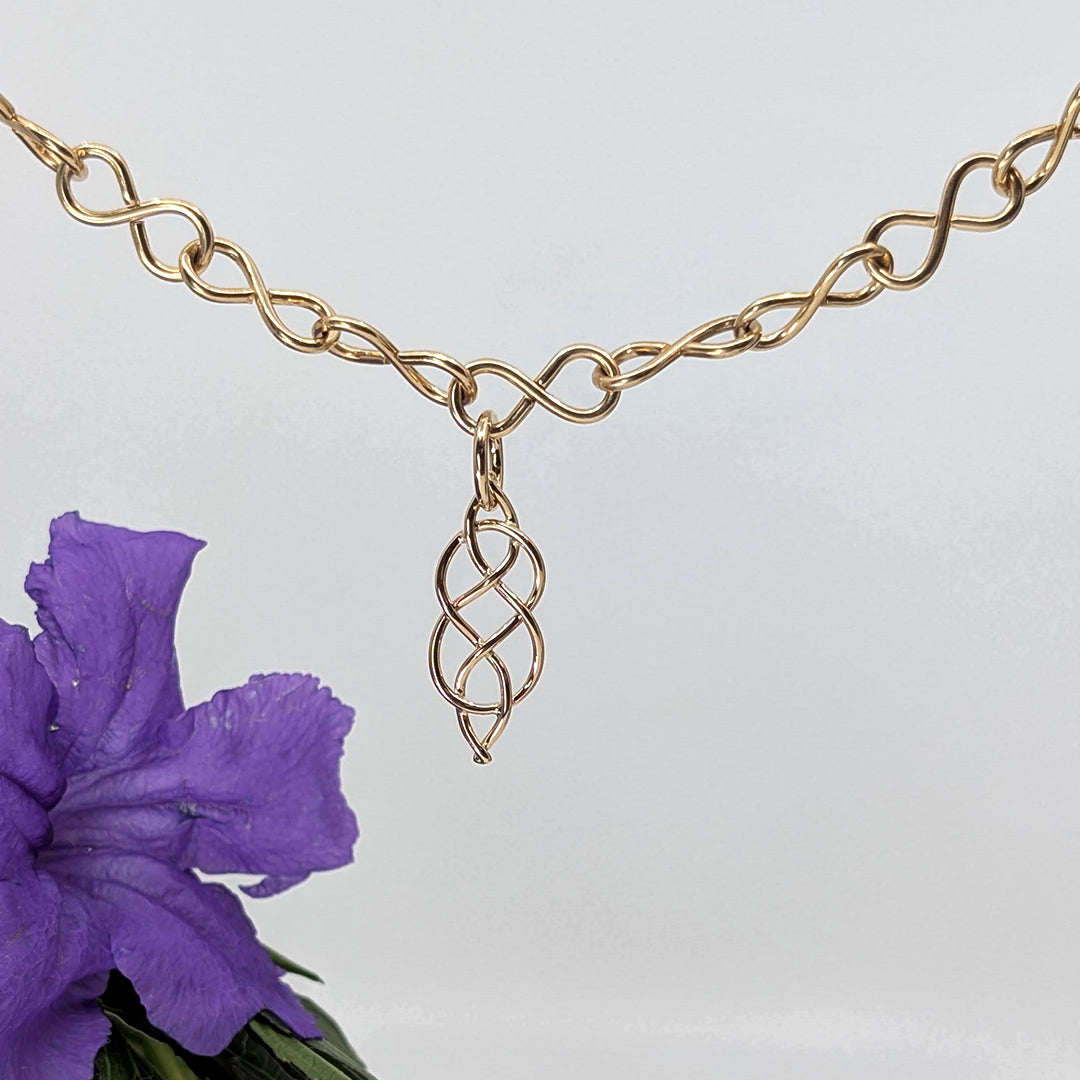 josephine knot charm-14k Gold-One Size-