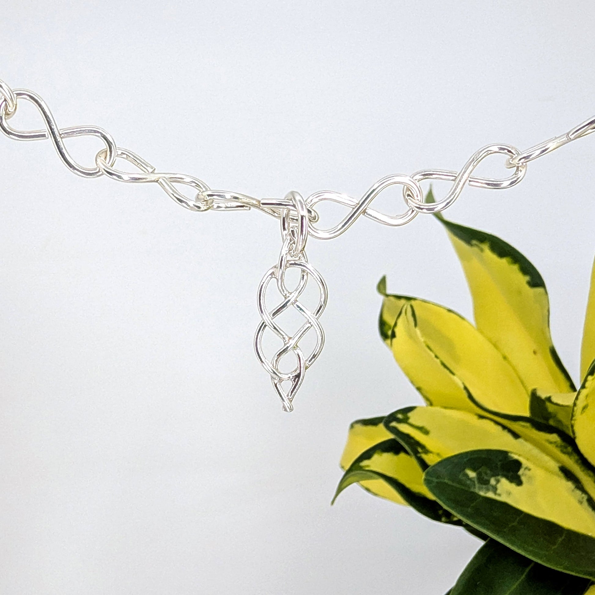 josephine knot charm-Sterling Silver-One Size-