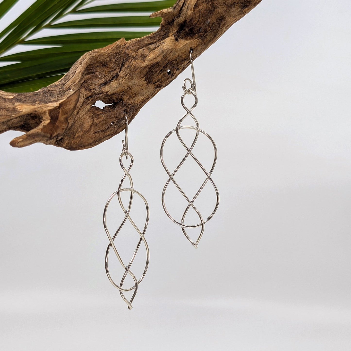 josephine knot drop earring-14k Gold-Medium-