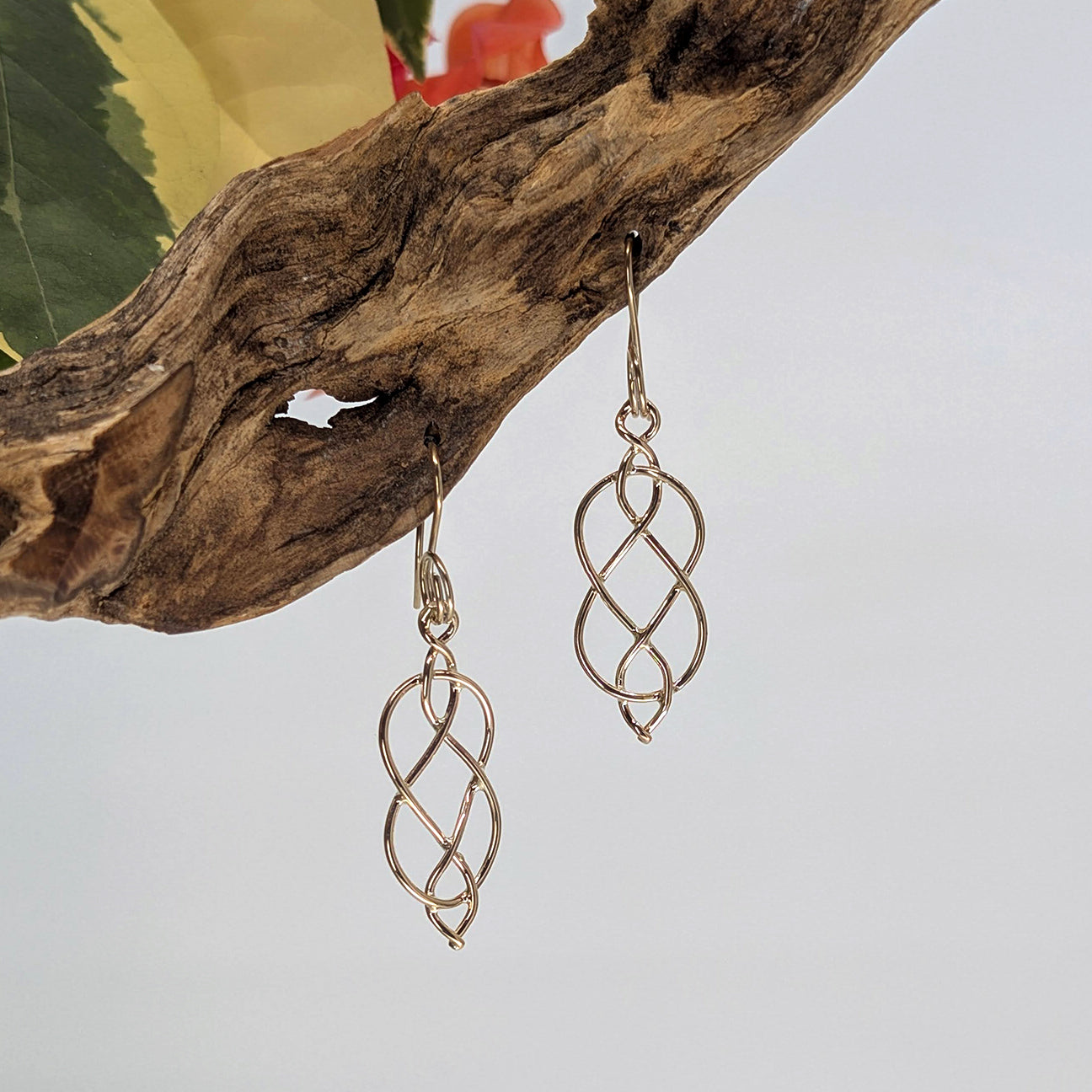 josephine knot drop earring-14k Gold-Large-