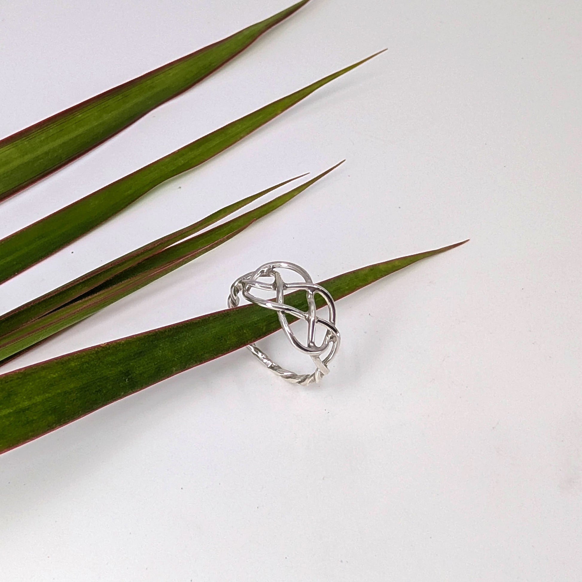 josephine knot ring-Sterling Silver-Multiple Sizes-2
