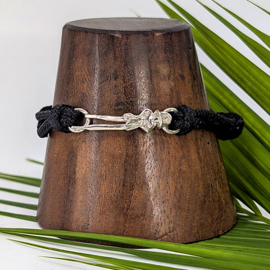 jumbie cord bracelet-Sterling Silver-Medium-