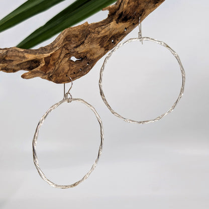 ring of fire hoop earring-14k Gold-Medium-