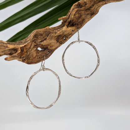 ring of fire hoop earring-14k Gold-Small-