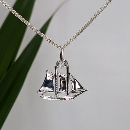 schooner pendant-Sterling Silver-One Size-