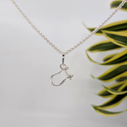 shackle pendant-Sterling Silver-One Size-