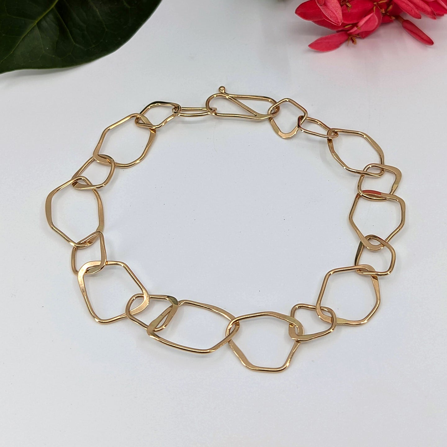 shard chain anklet-14k Gold-Anklet-