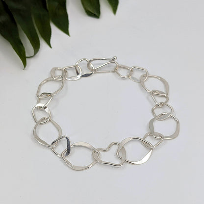 shard chain anklet-Sterling Silver-Anklet-