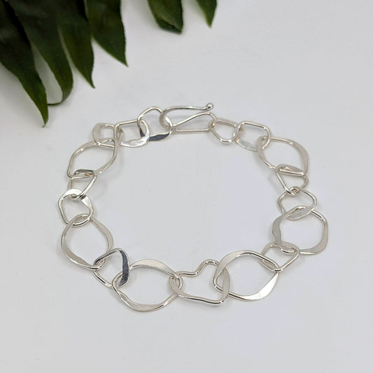 shard chain anklet-Sterling Silver-Anklet-