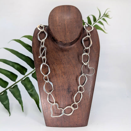 Shard Heart Chain Necklace