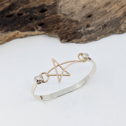 shooting star 5mm latch bracelet-Sterling Silver-Multiple Sizes-6