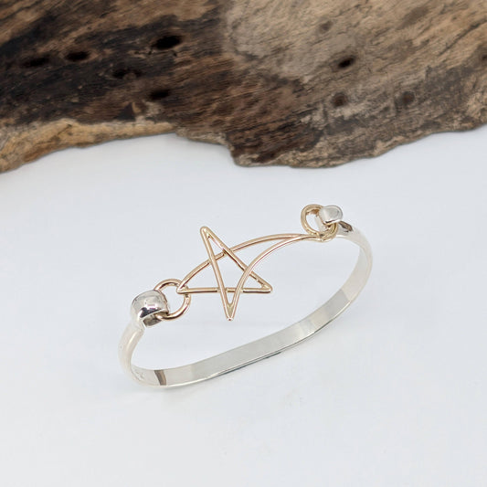 shooting star 5mm latch bracelet-Sterling Silver-Multiple Sizes-6