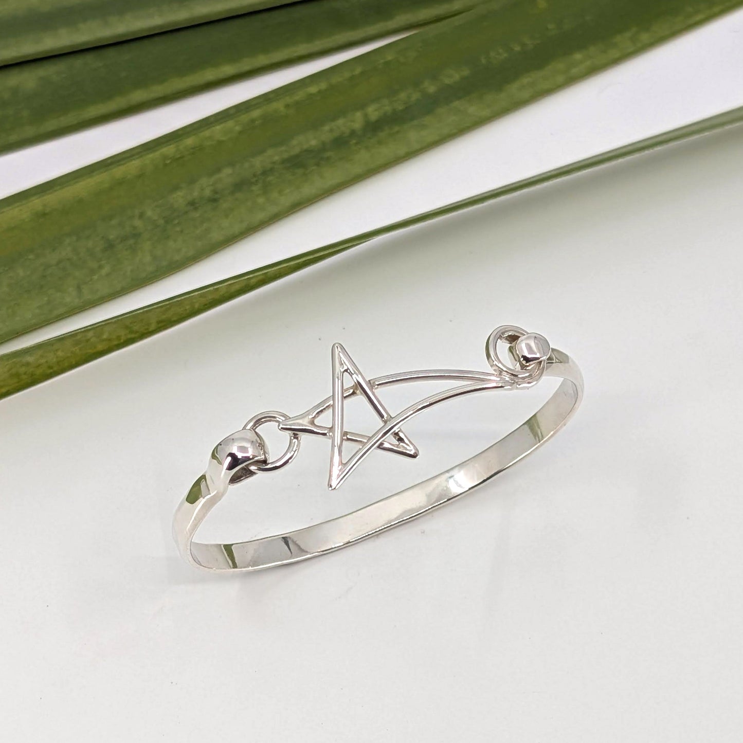 shooting star 5mm latch bracelet-Sterling Silver-Multiple Sizes-5 3/4