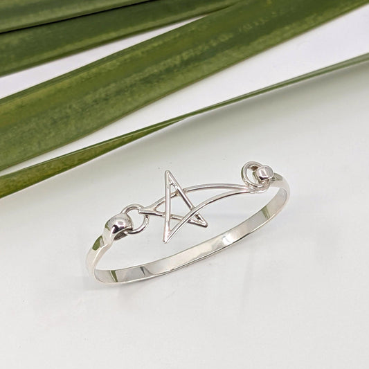 shooting star 5mm latch bracelet-Sterling Silver-Multiple Sizes-5 3/4