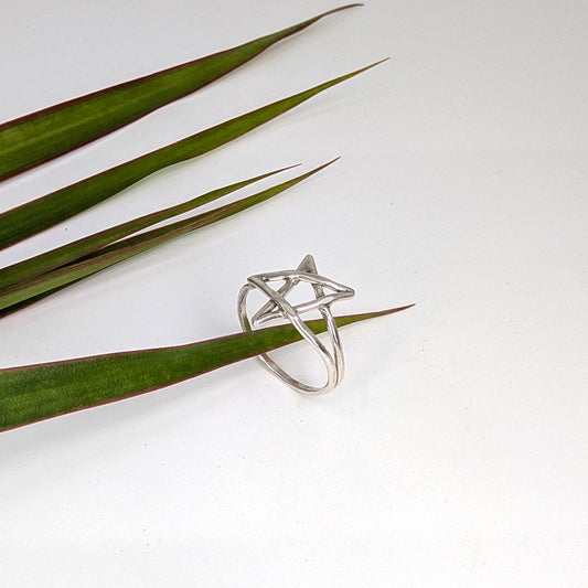 shooting star ring-Sterling Silver-Multiple Sizes-2