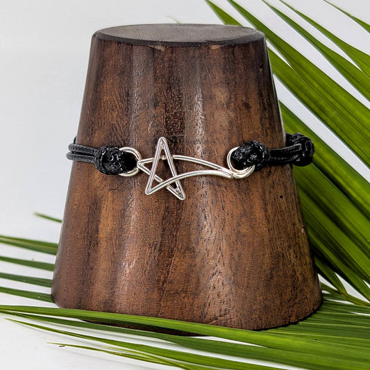 shooting star small cord bracelet-Sterling Silver-Small-