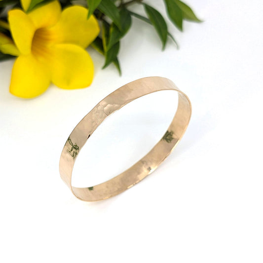 Simple Wide Bangle Bracelet