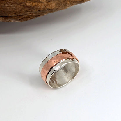 Simple Wide Striped Ring