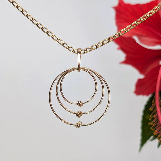 solstice hoop pendant-14k Gold-One Size-