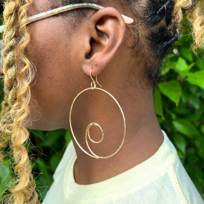 Spiral Hoop Earring