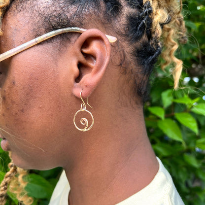 Spiral Hoop Earring