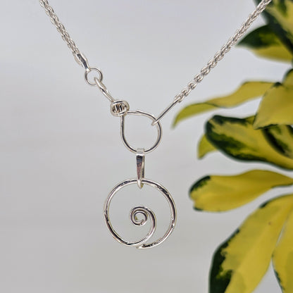 spiral pendant-Sterling Silver-One Size-