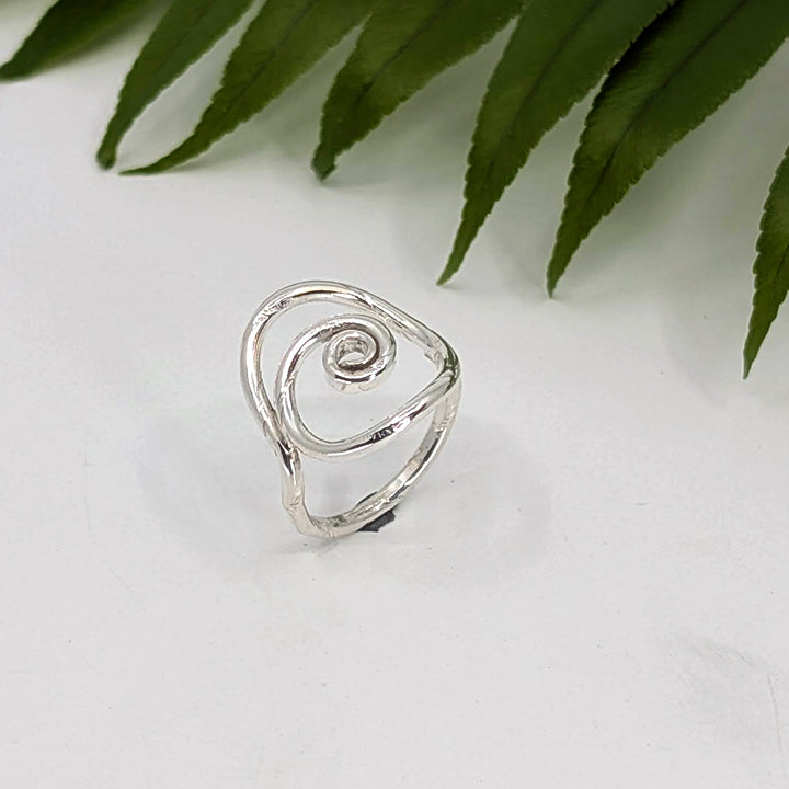 spiral ring-Sterling Silver-Multiple Sizes-2 1/2