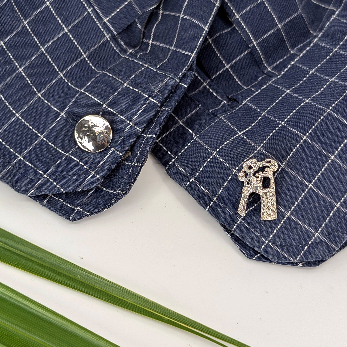sugar mill cuff link-Sterling Silver-One Size-